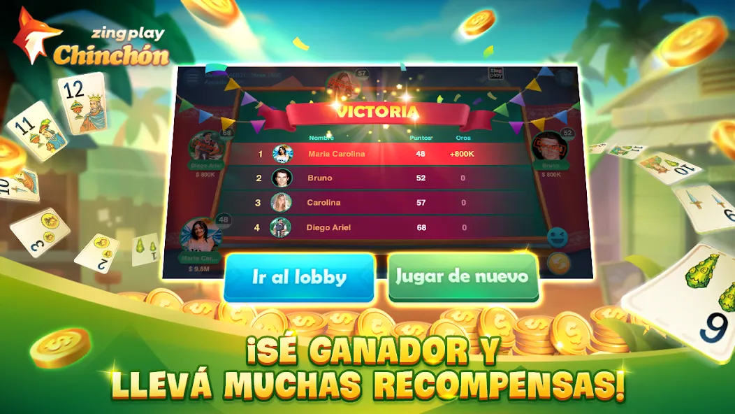 ChinChón Zingplay Juego Online [MOD: Разблокировано] - Скриншот 5