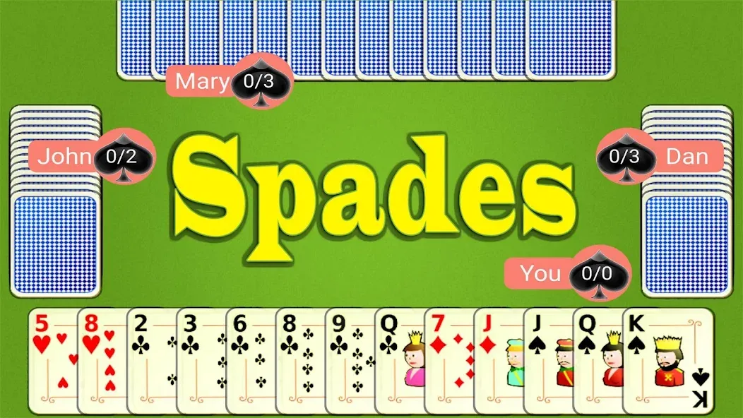 Spades Mobile [MOD: Разблокировано] - Скриншот 1