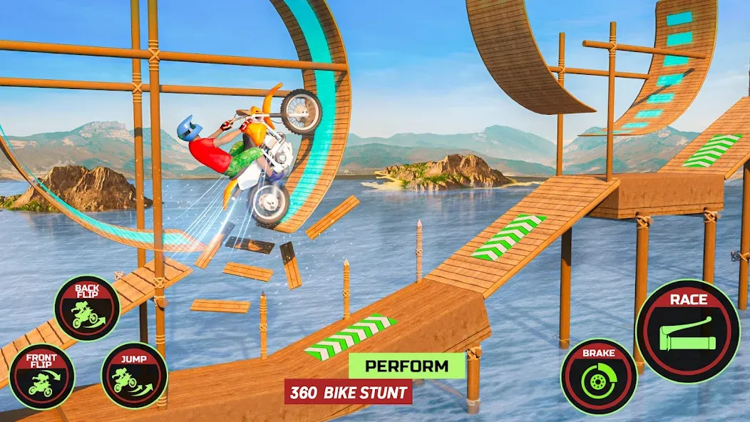 Motor Bike Stunt Racing Games (Мотор Байк Стант Гонки Игры) [MOD: Premium/Unlocked] - Скриншот 2