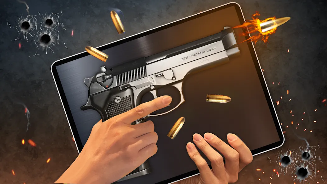 Gun Simulator 3D & Time Bomb [MOD: Много монет/Энергии] - Скриншот 1