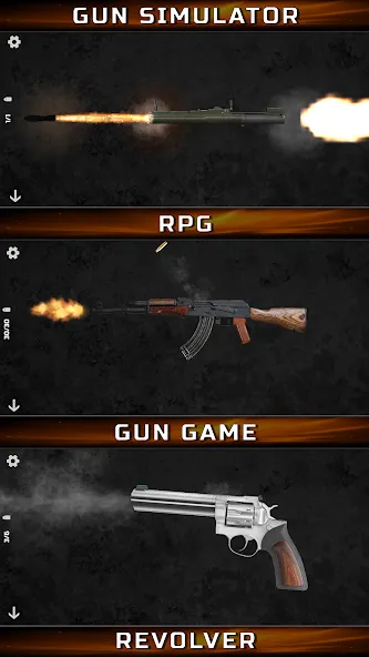 Gun Simulator : Tough Guns [MOD: Мод Меню/Взлом] - Скриншот 2