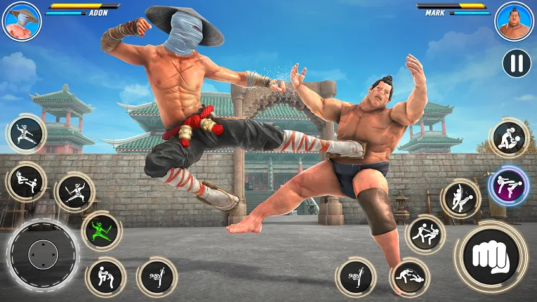 Kung Fu karate: Fighting Games [MOD: Mega Mod/Меню] - Скриншот 4