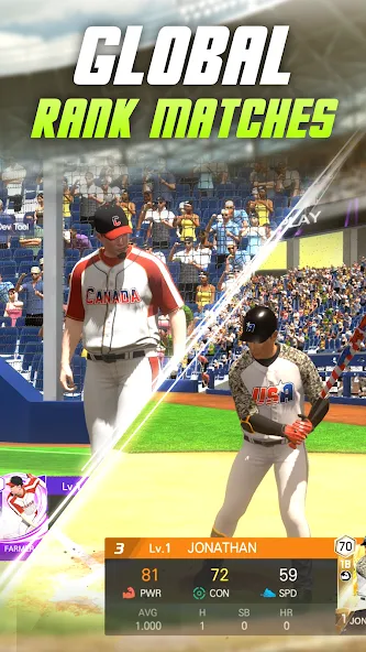 Baseball Play: Real-time PVP (Бейсбольная игра) [MOD: Premium/Unlocked] - Скриншот 2