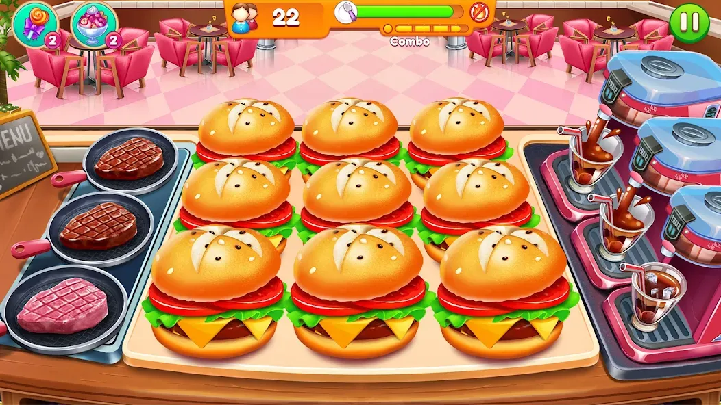 Cooking Restaurant Food Games [MOD: Все открыто] - Скриншот 5
