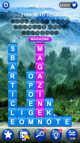 Word Tiles :Hidden Word Search [MOD: Бесконечные деньги] - Скриншот 2