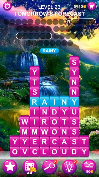Word Tiles :Hidden Word Search [MOD: Бесконечные деньги] - Скриншот 3