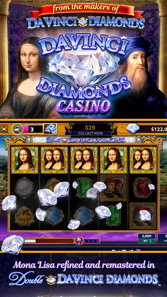 Da Vinci Diamonds Casino – Bes (Да Винчи Даймондс Казино) [MOD: Много монет/Энергии] - Скриншот 1