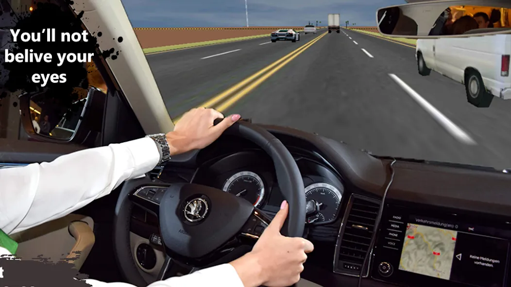 Highway Traffic Car Racer (Хайвей Трафик Кар Рейсер) [MOD: Меню/Много денег] - Скриншот 3