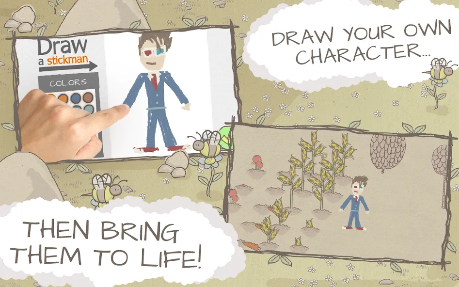 Draw a Stickman: EPIC Free (Нарисуй палочного человечка) [MOD: Разблокировано] - Скриншот 2
