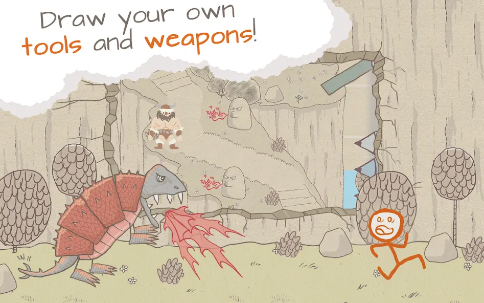 Draw a Stickman: EPIC Free (Нарисуй палочного человечка) [MOD: Разблокировано] - Скриншот 4