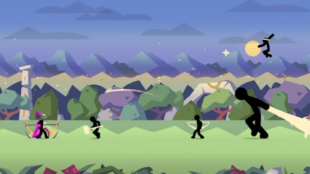 Stick Fight: Shadow Archer (Стк Файт) [MOD: Меню/Много денег] - Скриншот 2