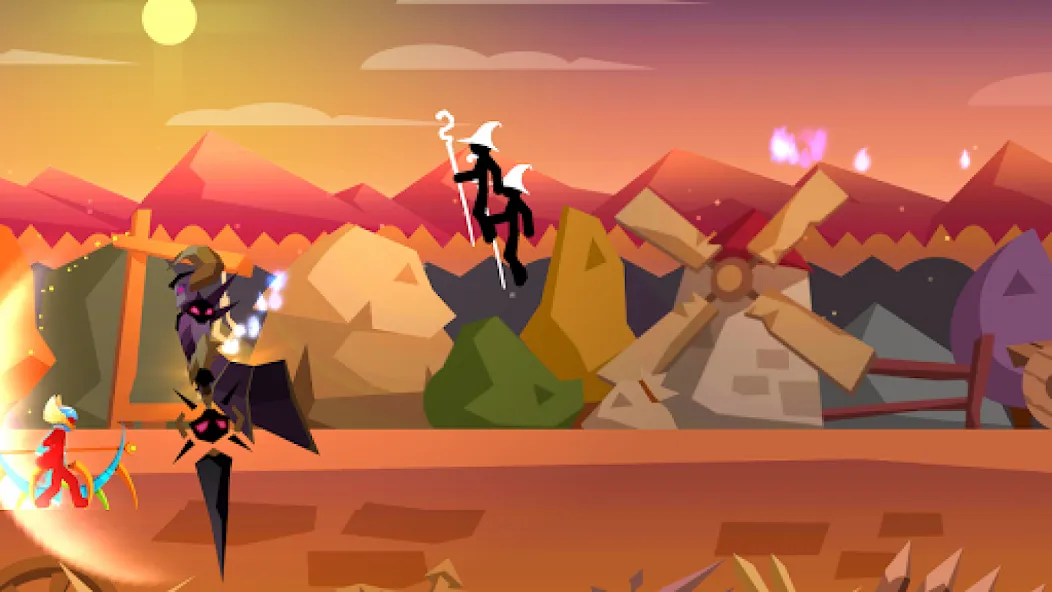 Stick Fight: Shadow Archer (Стк Файт) [MOD: Меню/Много денег] - Скриншот 5