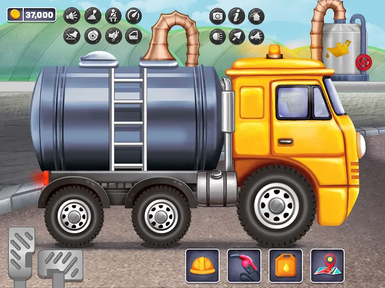 Oil Tanker Truck Games [MOD: Меню/Много денег] - Скриншот 5