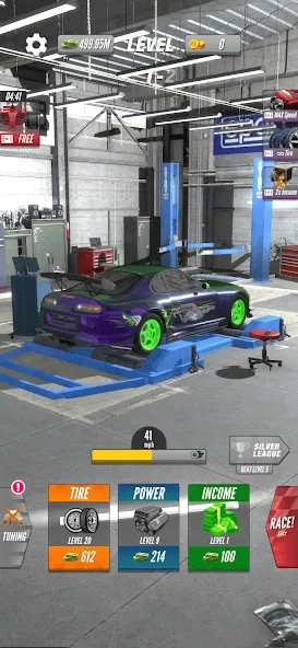 Dyno 2 Race — Car Tuning (Дино 2 Гонка) [MOD: Все разблокировано] - Скриншот 2