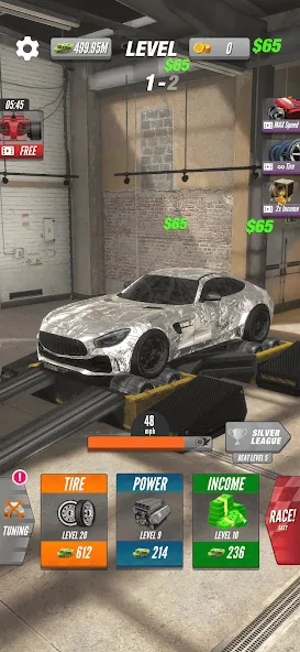 Dyno 2 Race — Car Tuning (Дино 2 Гонка) [MOD: Все разблокировано] - Скриншот 3