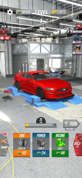 Dyno 2 Race — Car Tuning (Дино 2 Гонка) [MOD: Все разблокировано] - Скриншот 4