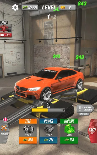 Dyno 2 Race — Car Tuning (Дино 2 Гонка) [MOD: Все разблокировано] - Скриншот 5