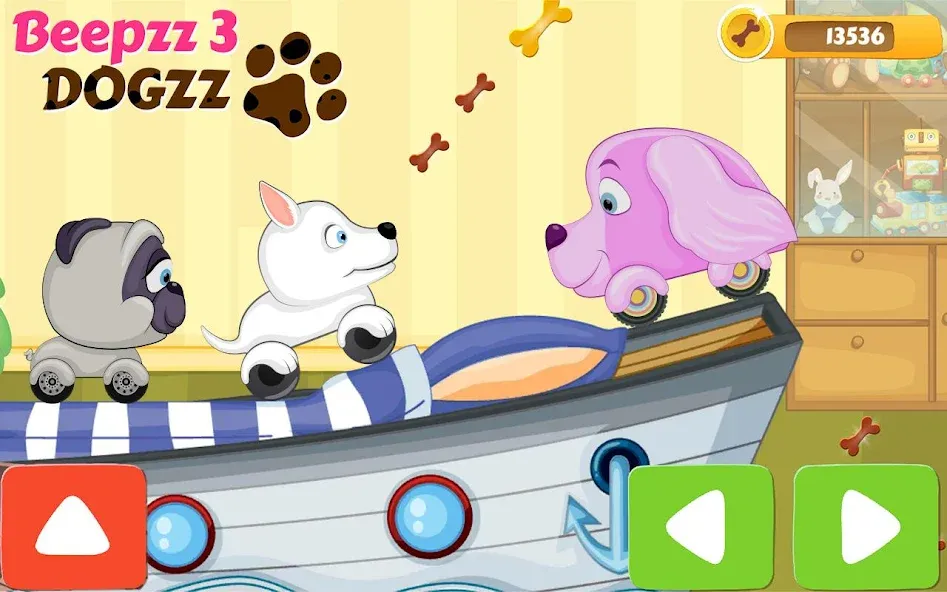 Racing games for kids — Dogs [MOD: Много монет/Энергии] - Скриншот 1