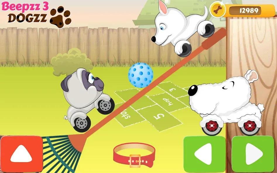 Racing games for kids — Dogs [MOD: Много монет/Энергии] - Скриншот 4