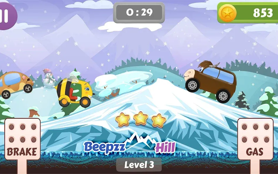 Car Racing game for toddlers [MOD: Меню/Много денег] - Скриншот 5
