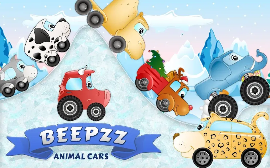 Kids Car Racing game – Beepzz [MOD: Меню/Много денег] - Скриншот 1