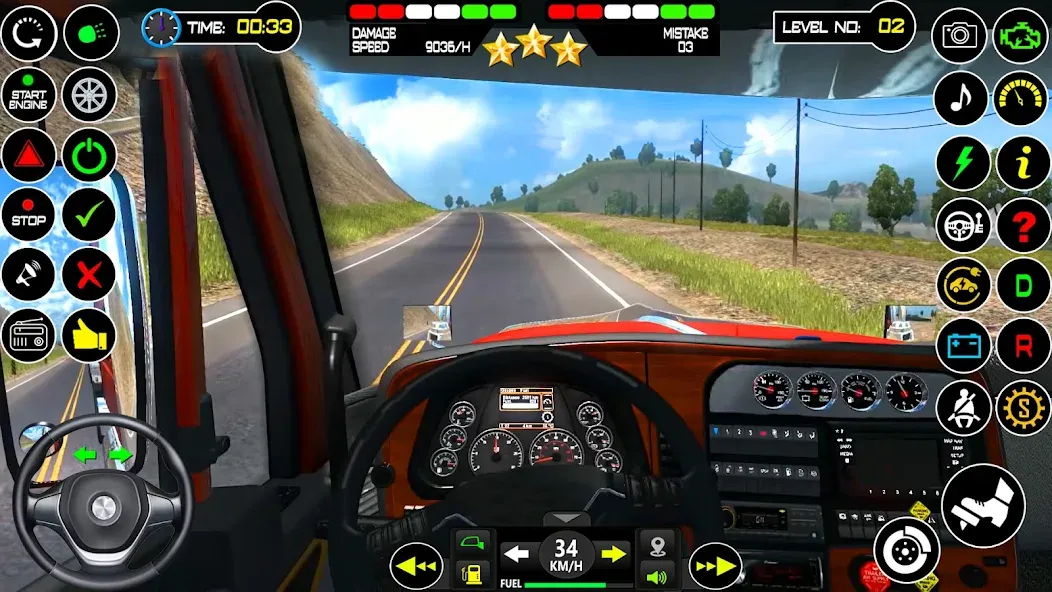US Truck Driving Cargo Game 3D (Американский грузовик водителя) [MOD: Меню/Много денег] - Скриншот 4