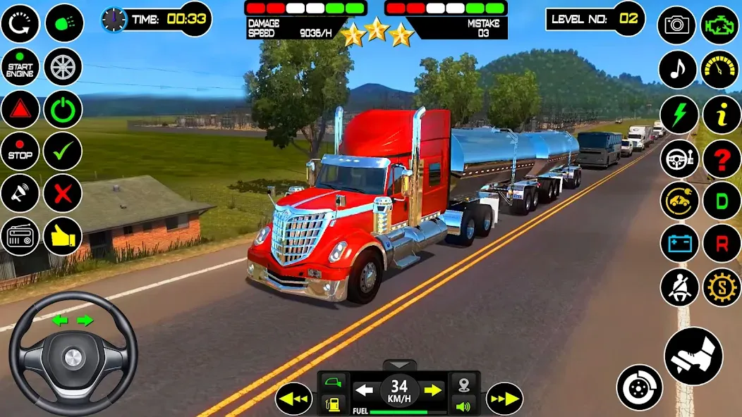 US Truck Driving Cargo Game 3D (Американский грузовик водителя) [MOD: Меню/Много денег] - Скриншот 5