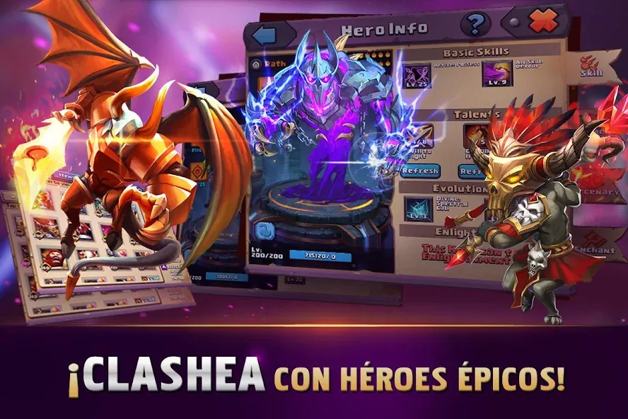 Clash of Lords 2: Español (Клэш оф Лордс 2) [MOD: Все разблокировано] - Скриншот 2