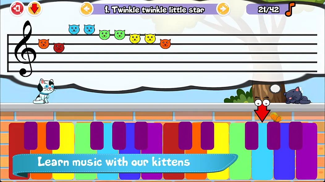 Cat Piano Meow — Sounds & Game [MOD: Меню/Много денег] - Скриншот 1