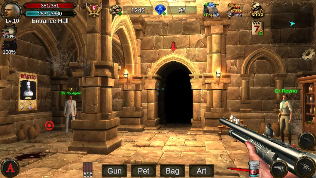 Dungeon Shooter : Dark Temple (Данжен Шутер) [MOD: Mega Mod/Меню] - Скриншот 1