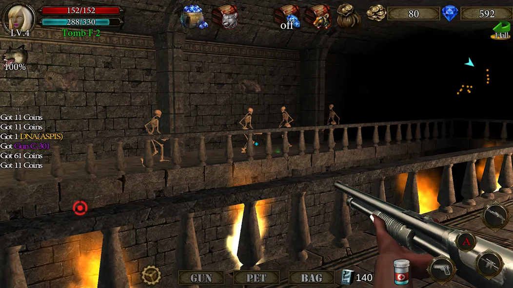 Dungeon Shooter : Dark Temple (Данжен Шутер) [MOD: Mega Mod/Меню] - Скриншот 3