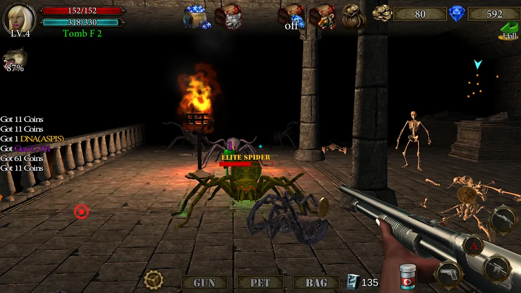 Dungeon Shooter : Dark Temple (Данжен Шутер) [MOD: Mega Mod/Меню] - Скриншот 5