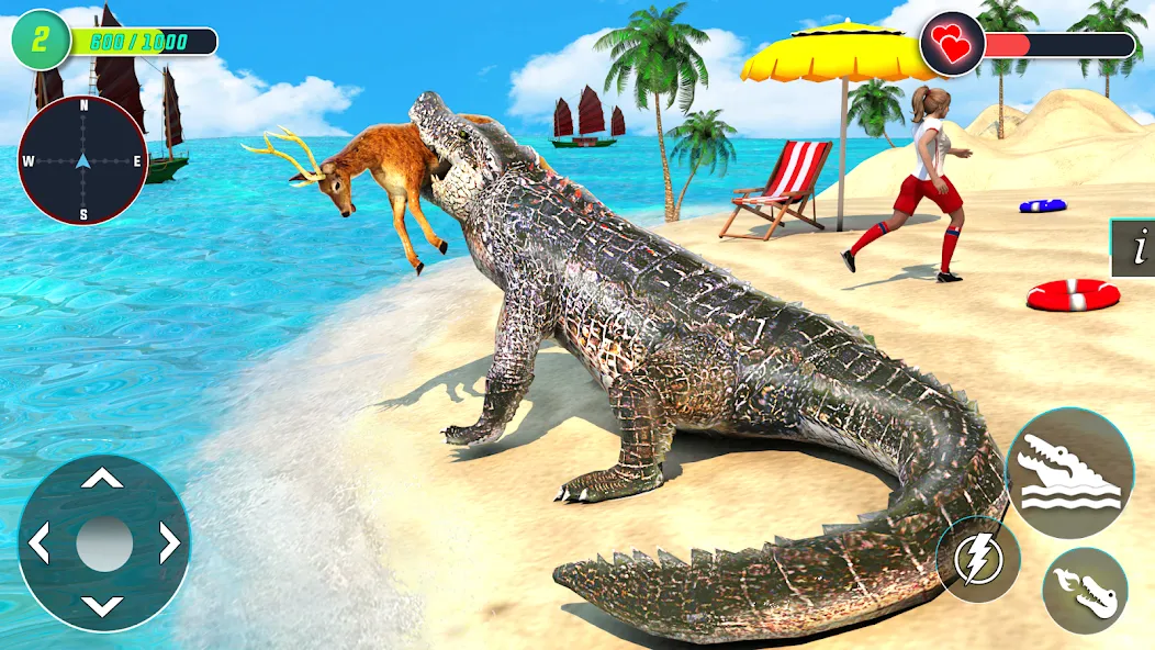 Crocodile Games: Animal Games [MOD: Mega Mod/Меню] - Скриншот 1