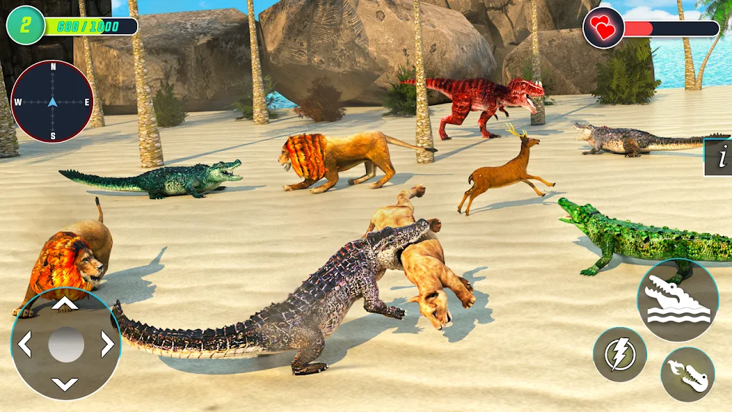 Crocodile Games: Animal Games [MOD: Mega Mod/Меню] - Скриншот 3
