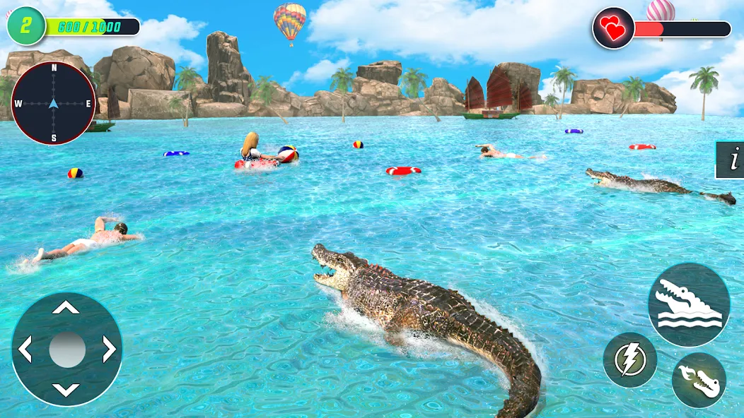 Crocodile Games: Animal Games [MOD: Mega Mod/Меню] - Скриншот 5