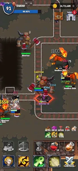 The Walking Hero — Idle RPG (Зе Волкинг Хиро) [MOD: Много монет/Энергии] - Скриншот 1