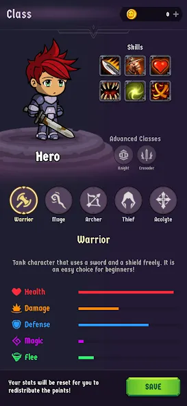 The Walking Hero — Idle RPG (Зе Волкинг Хиро) [MOD: Много монет/Энергии] - Скриншот 2