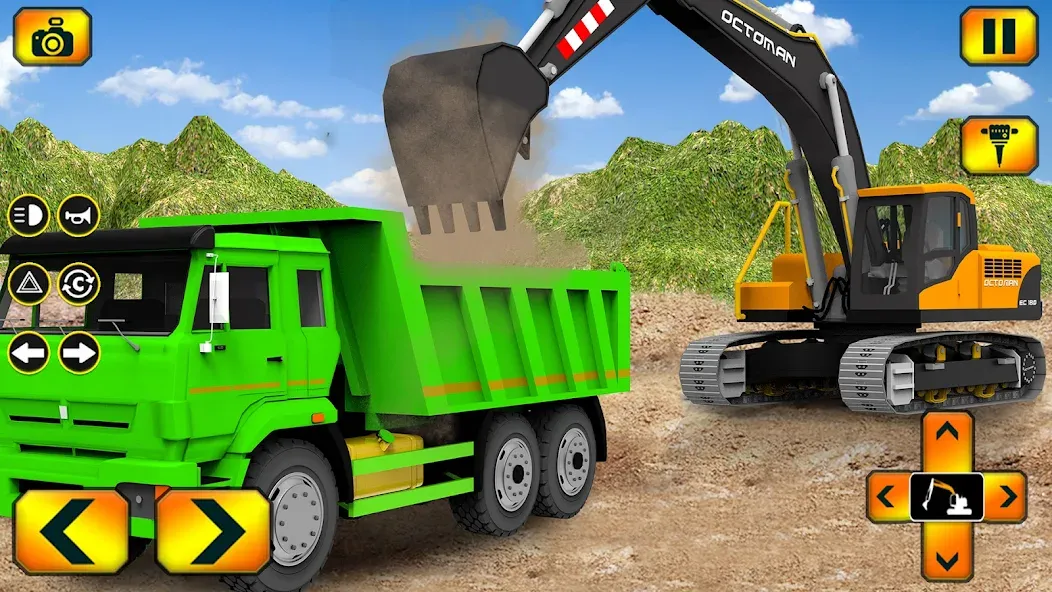Sand Excavator Simulator Games [MOD: Бесконечные деньги] - Скриншот 1