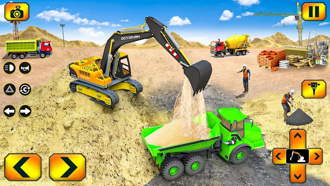 Sand Excavator Simulator Games [MOD: Бесконечные деньги] - Скриншот 2