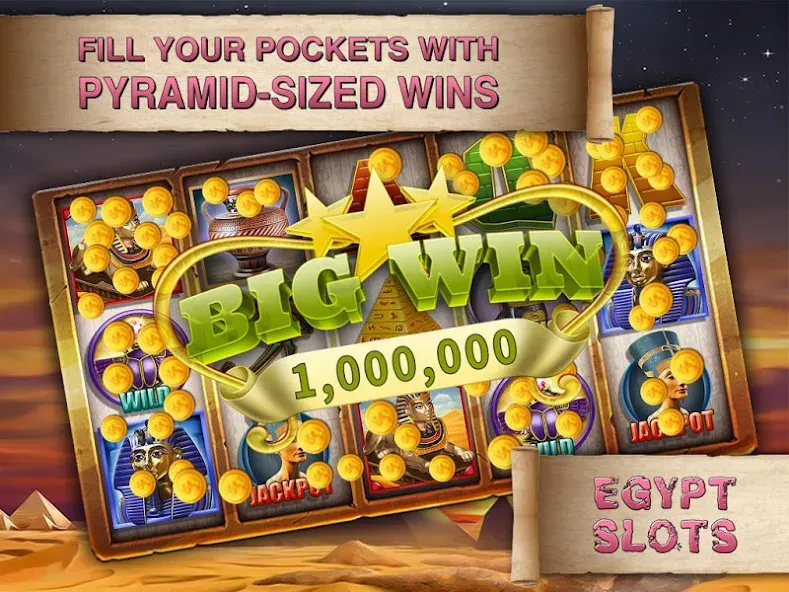 Egypt Slots Casino Machines (Египетские игровые автоматы казино) [MOD: Мод Меню/Взлом] - Скриншот 4
