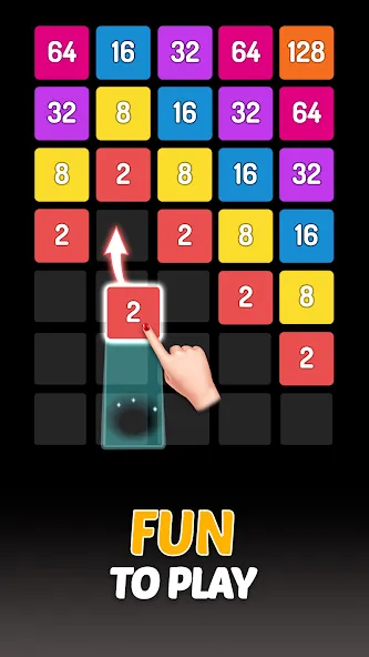 X2 Blocks — 2048 Number Game (Блоки) [MOD: Все разблокировано] - Скриншот 1