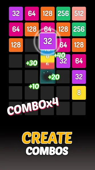X2 Blocks — 2048 Number Game (Блоки) [MOD: Все разблокировано] - Скриншот 3