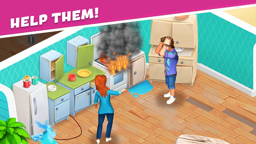 Open House: Match 3 puzzles (Открытый дом) [MOD: Мод Меню/Взлом] - Скриншот 1
