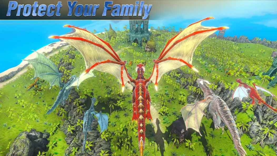 Wild Dragon Craft Family Sim (Легенды Драконов Симулятор Семьи) [MOD: Много монет/Энергии] - Скриншот 1