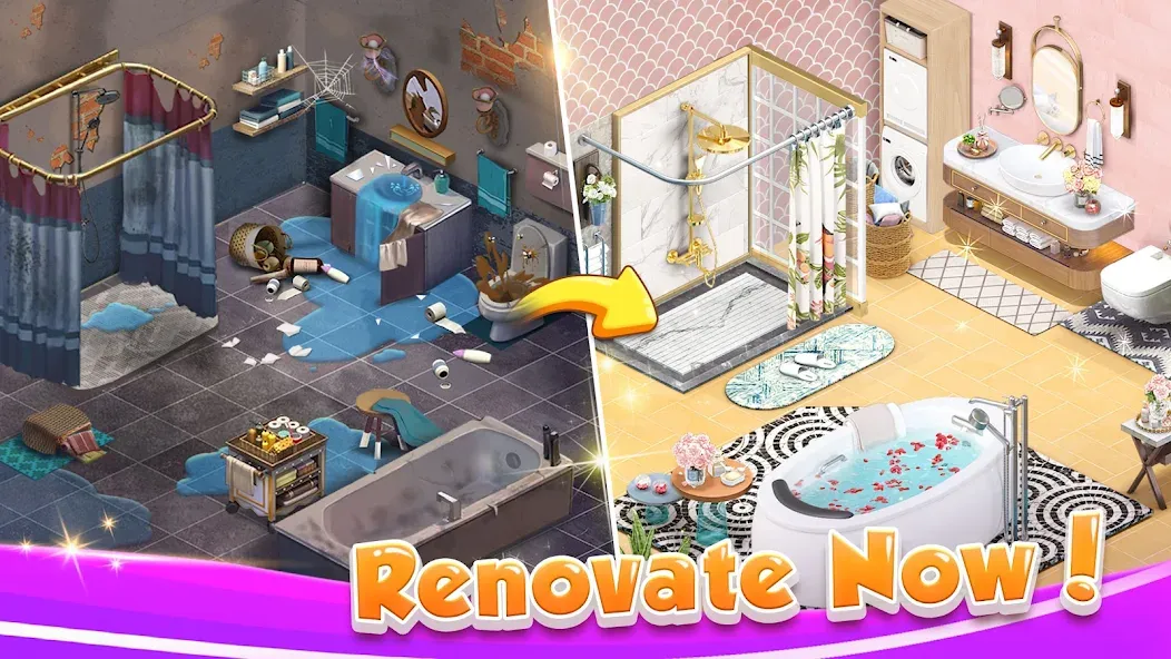 Solitaire Home Design (Солитер Хоум Дизайн) [MOD: Все разблокировано] - Скриншот 4