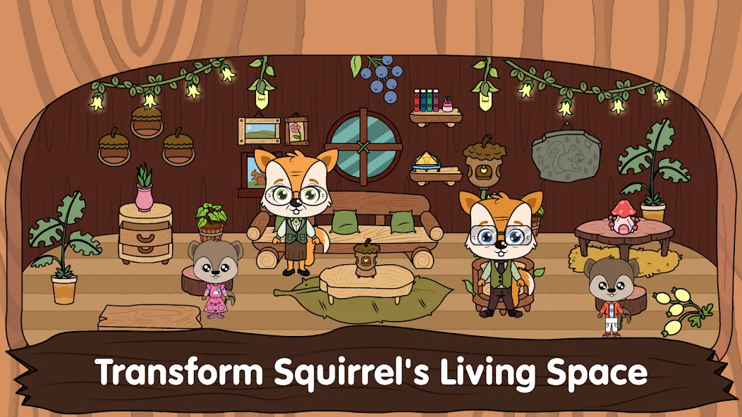 Animal Town — My Squirrel Home [MOD: Premium/Unlocked] - Скриншот 1