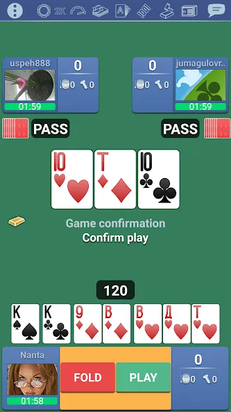 Thousand 1000 Online card game [MOD: Много монет/Энергии] - Скриншот 1