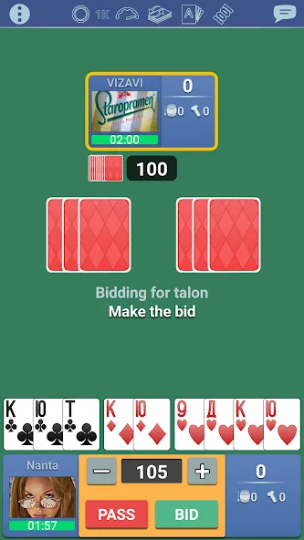Thousand 1000 Online card game [MOD: Много монет/Энергии] - Скриншот 3