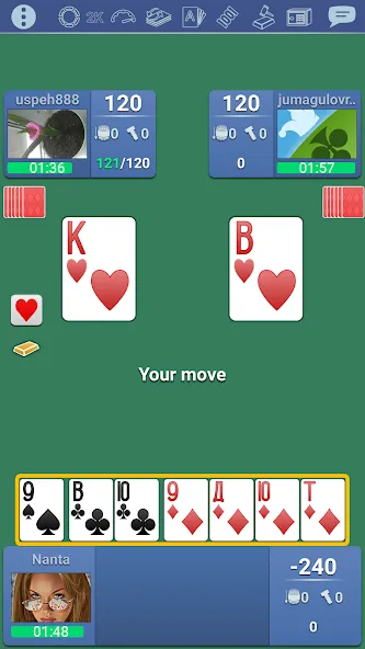 Thousand 1000 Online card game [MOD: Много монет/Энергии] - Скриншот 5
