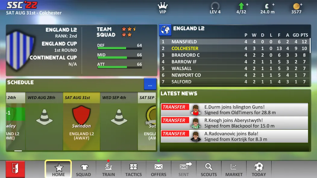 Super Soccer Champs '22 (Ads) [MOD: Меню/Много денег] - Скриншот 3